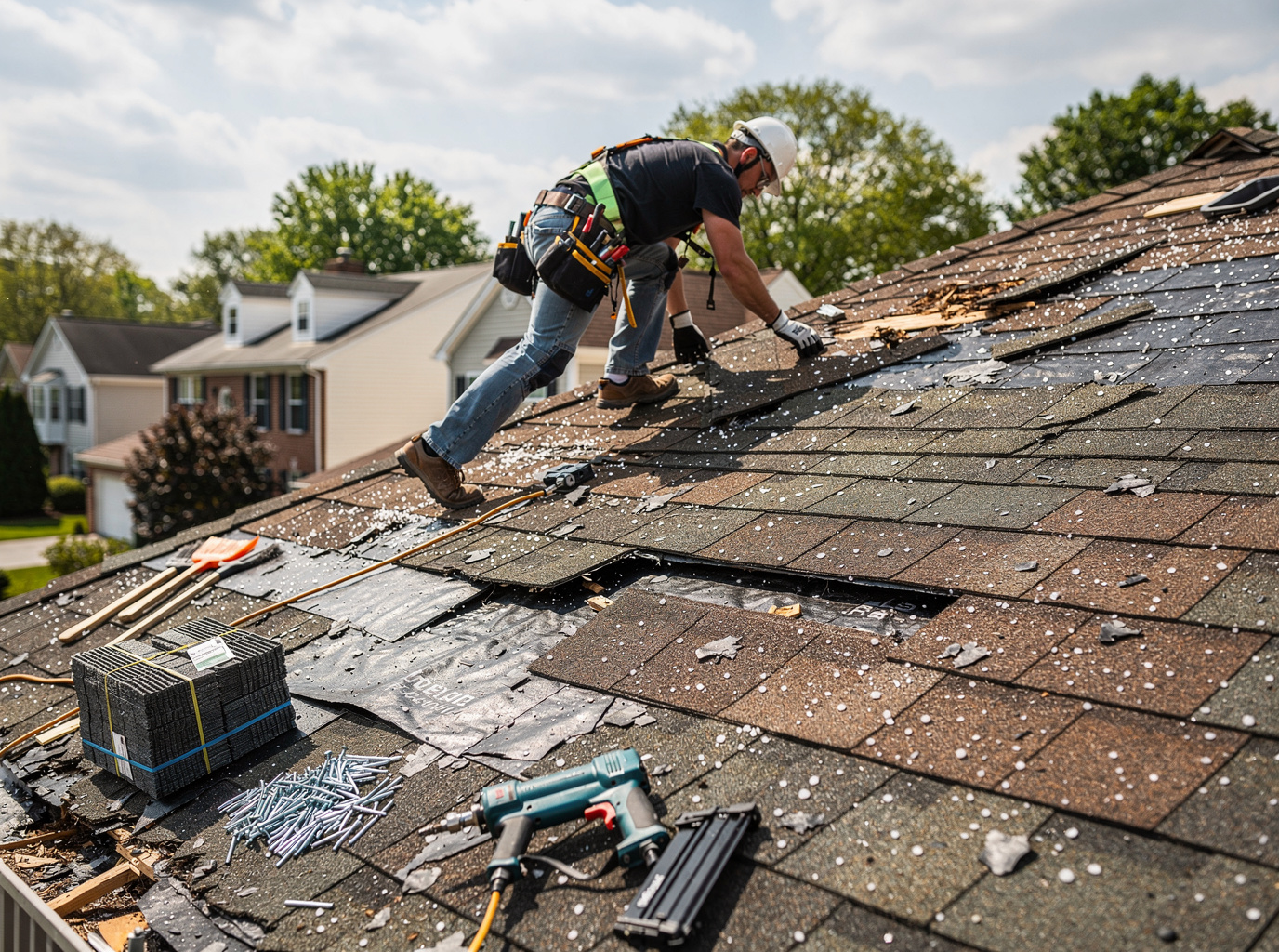 Hail Damage Roof Repair in Frederick, MD